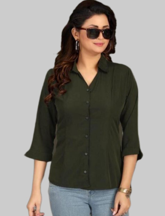WOMEN FIT SOLID SHIRT - Image 1